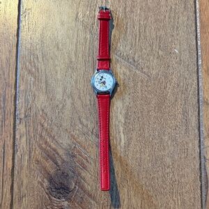 Disney Time Works Watch Red Mickey Mouse
